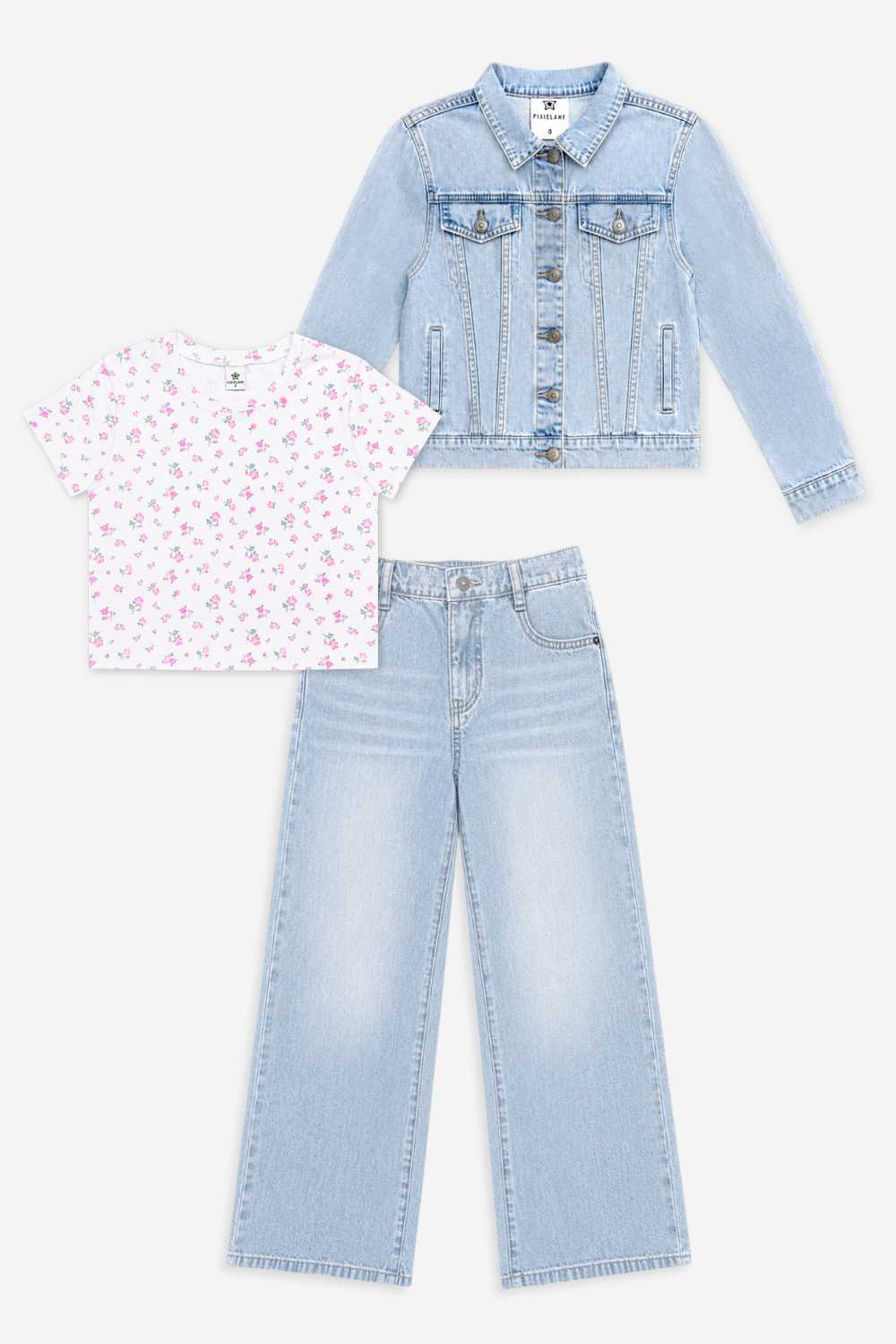 3 Pack Easy Tee and Denim Set