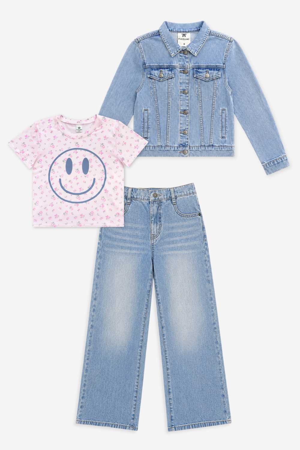 3 Pack Easy Tee and Denim Set