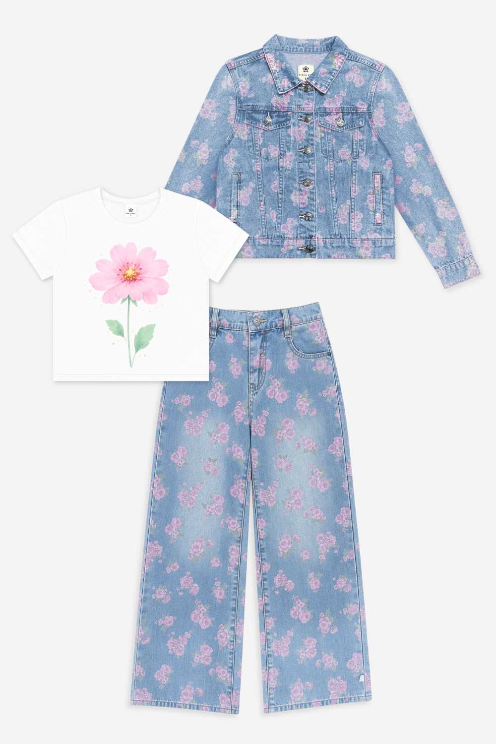 3 Pack Easy Tee and Denim Set
