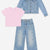 Medium Blue Wash Star | Dusty Pink - NEW!