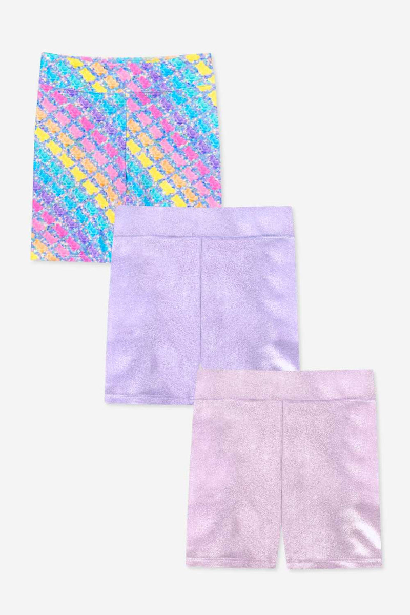 3-Pack High Shine Biker Short