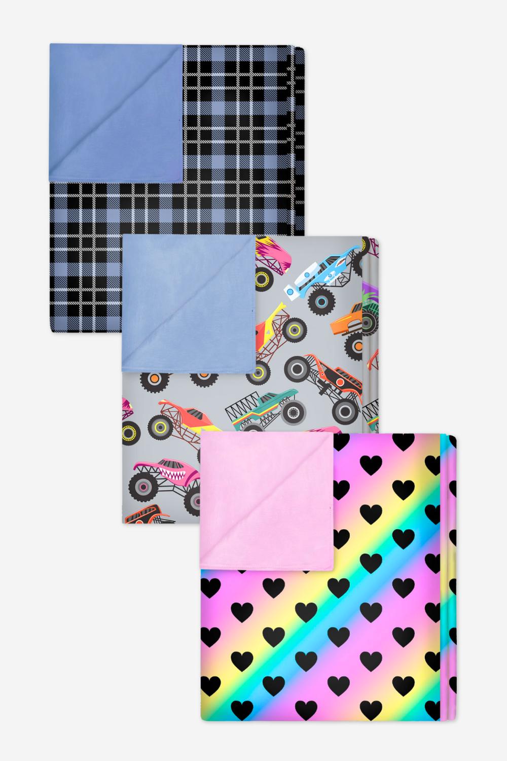 3-Pack Simply Soft Reversible Blanket