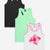 Neon Lime | Black | White Hibiscus Floral - NEW!