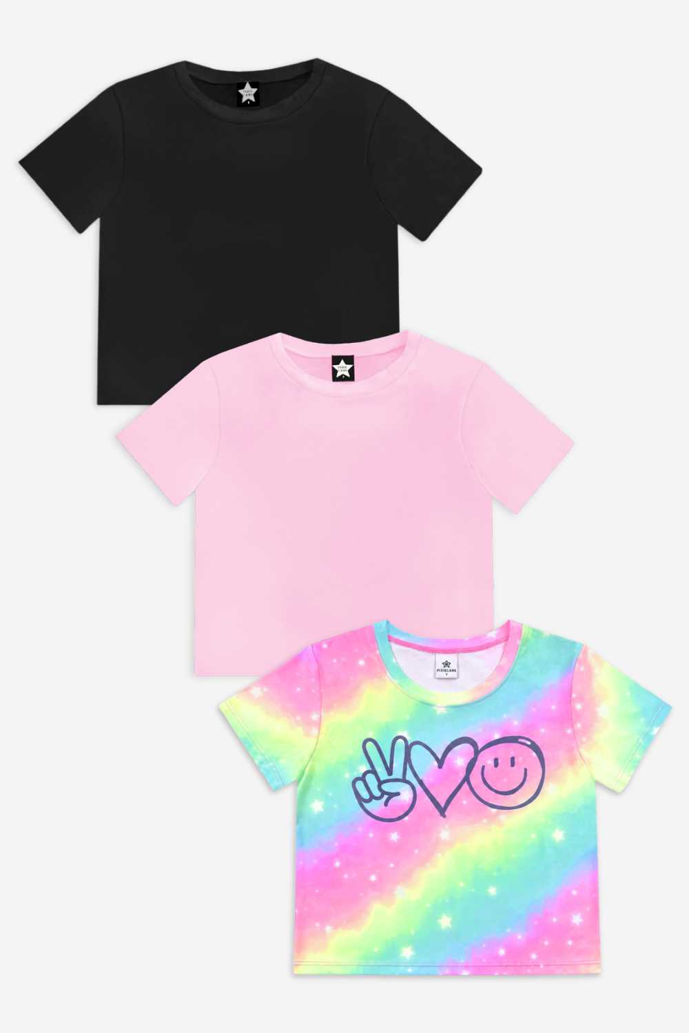 3 Pack Simply Soft Easy Tee - Blush | Pink | Ivory Americana Bow - NEW!