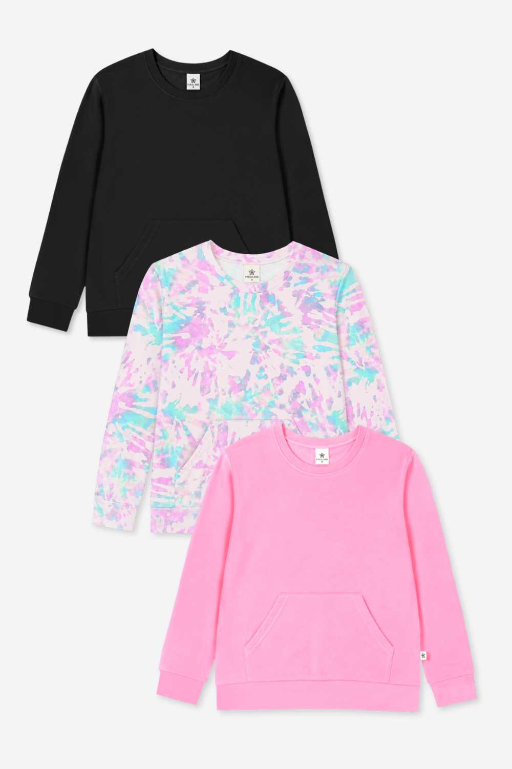 3 Pack Simply Soft Kanga Pocket Crew Top