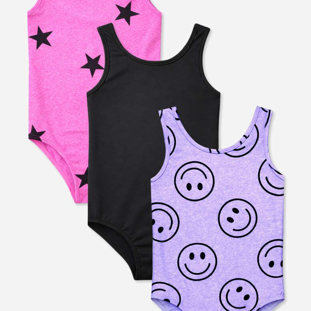 3-Pack Simply Soft Luxe Tank Leotard