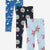 Denim Bleach Emojis | Black Rainbow Leopard Smile | Denim Leopard Star - NEW!