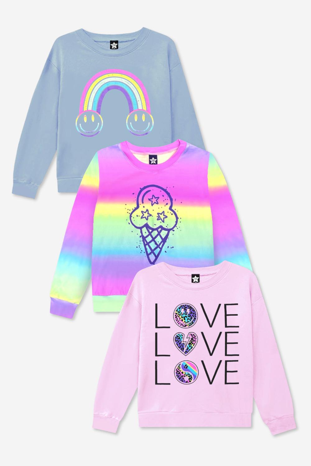 3-Pack Simply Soft Long Sleeve Crew Top