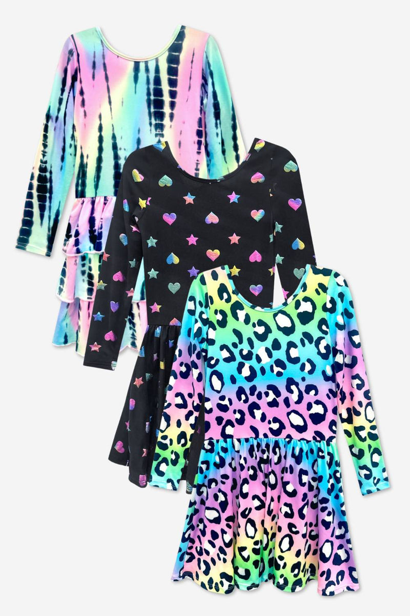 3-Pack Simply Soft L/S Dress.