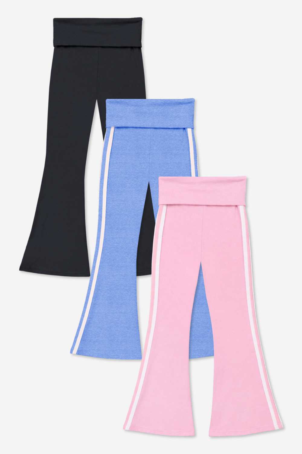 3 Pack Simply Soft Luxe Foldover Flare