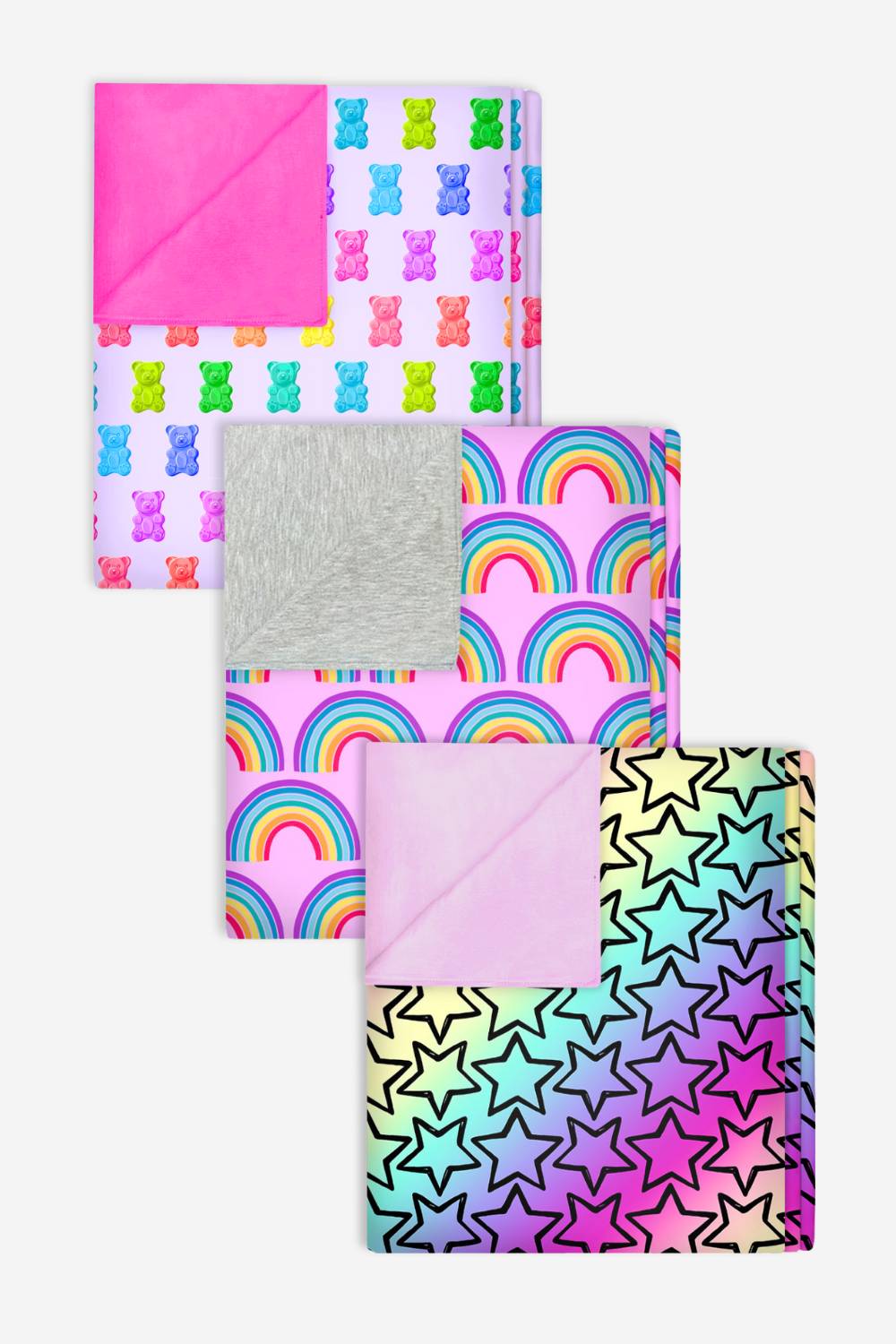 3-Pack Simply Soft Reversible Blanket