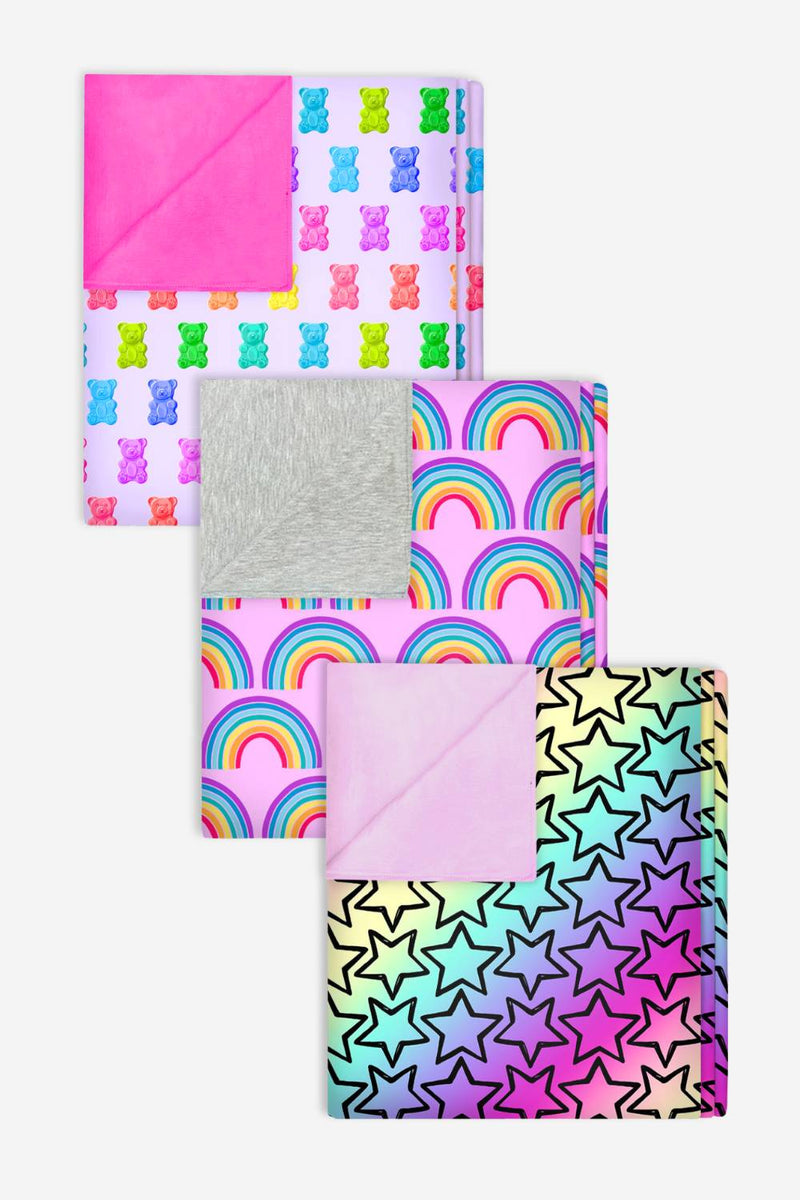 3-Pack Simply Soft Reversible Blanket