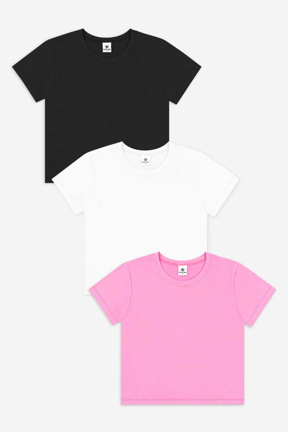 3 Pack Simply Soft Easy Tee - Black | White | Neon Pink - NEW!
