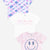 Pink Floral Smile | White Pink Smile | Ice Blue Pink Denim Tie Dye - NEW!