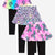 Pink Rainbow Bow Black | Rainbow Star Black | Neon Lt Pink Leopard Splatter Black - NEW!