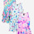 Pink Bleach Tie Dye | Rainbow Smile & Stars | Blue White Emojis Stickers - NEW!