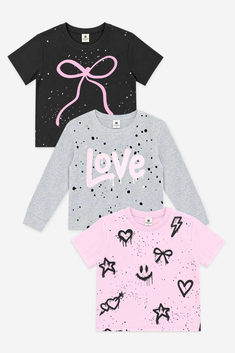 3 Pack Simply Soft Easy Tees & Long Sleeve Tee