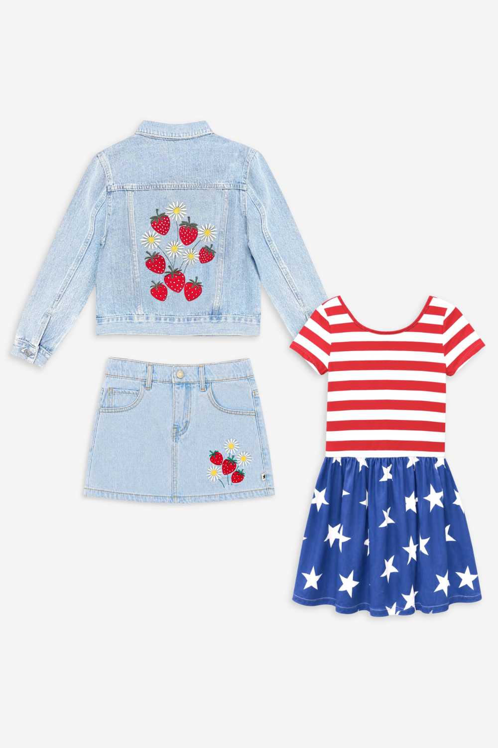 3 Pack Stars, Stripes & Strawberries