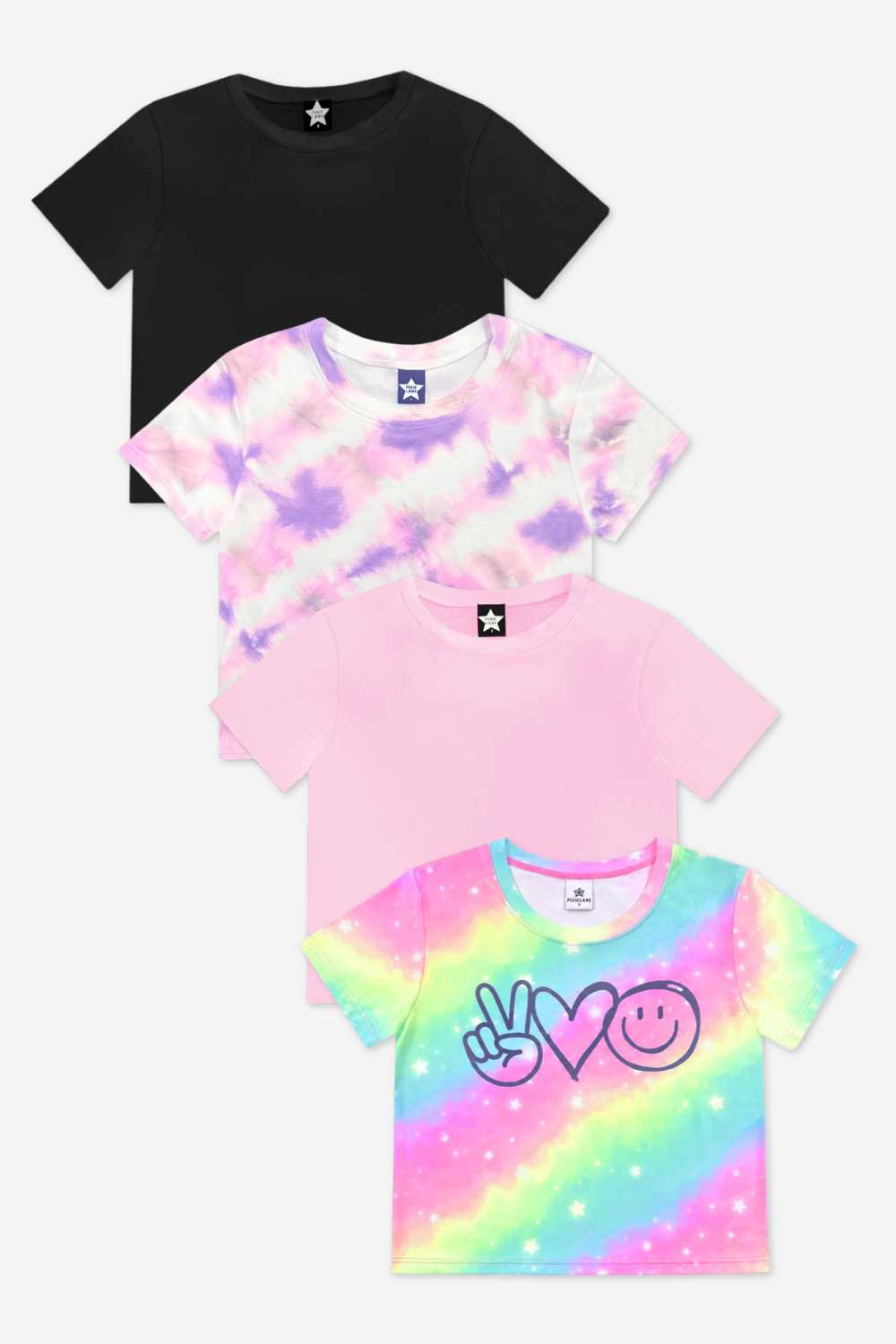 4 Pack Simply Soft Easy Tee - Blush | Pink | Sky Blue | Ivory Americana Bow - NEW!