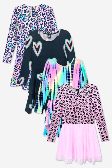 4-Pack Simply Soft L/S Dress