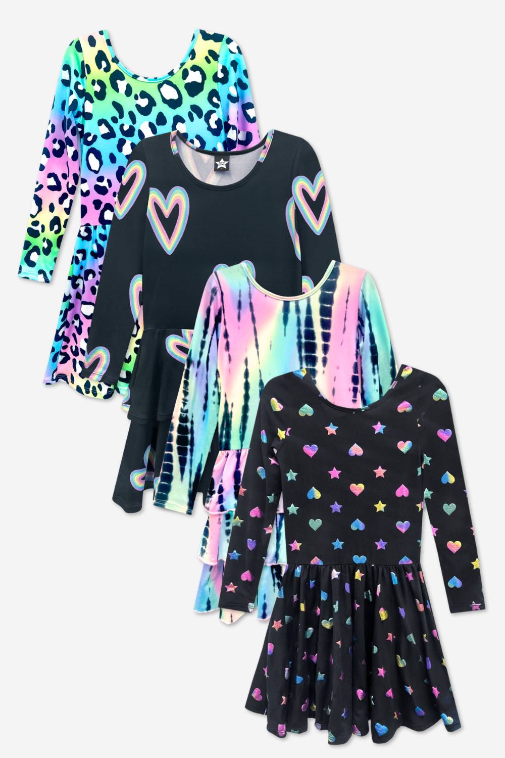 4-Pack Simply Soft L/S Dress.