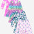 Pink Floral Bow | Black Ivory Tie Dye | Pink Rainbow Unicorn | Rainbow Ombre Love Smile Graffiti - NEW!
