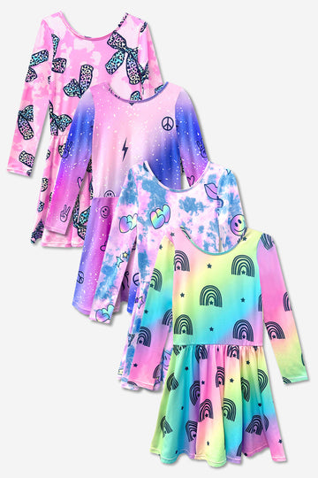 4-Pack Simply Soft L/S Dress