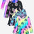 Rainbow Tie Dye | Purple Pink Elements | Black Smile | Rainbow Star - NEW!