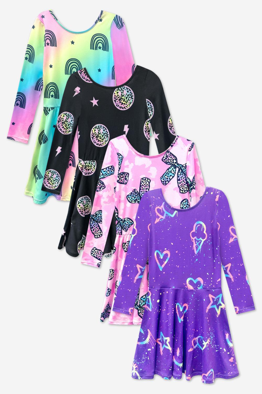 4-Pack Simply Soft L/S Dress