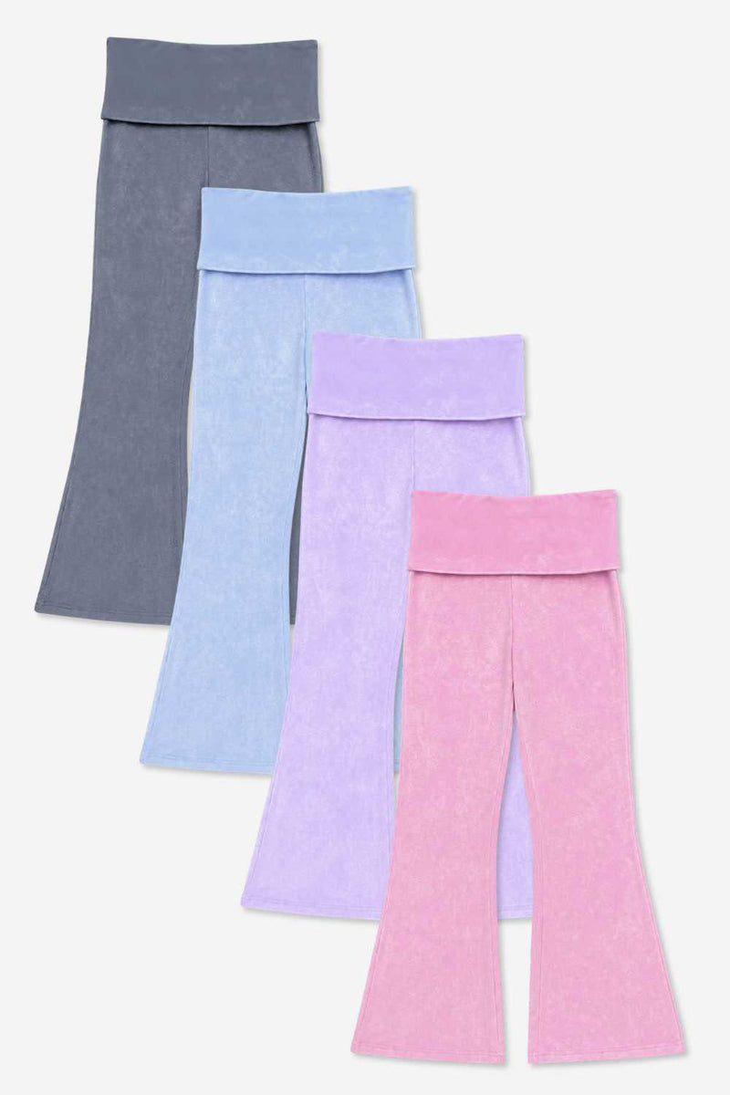 4 Pack Vintage Washed Foldover Flare