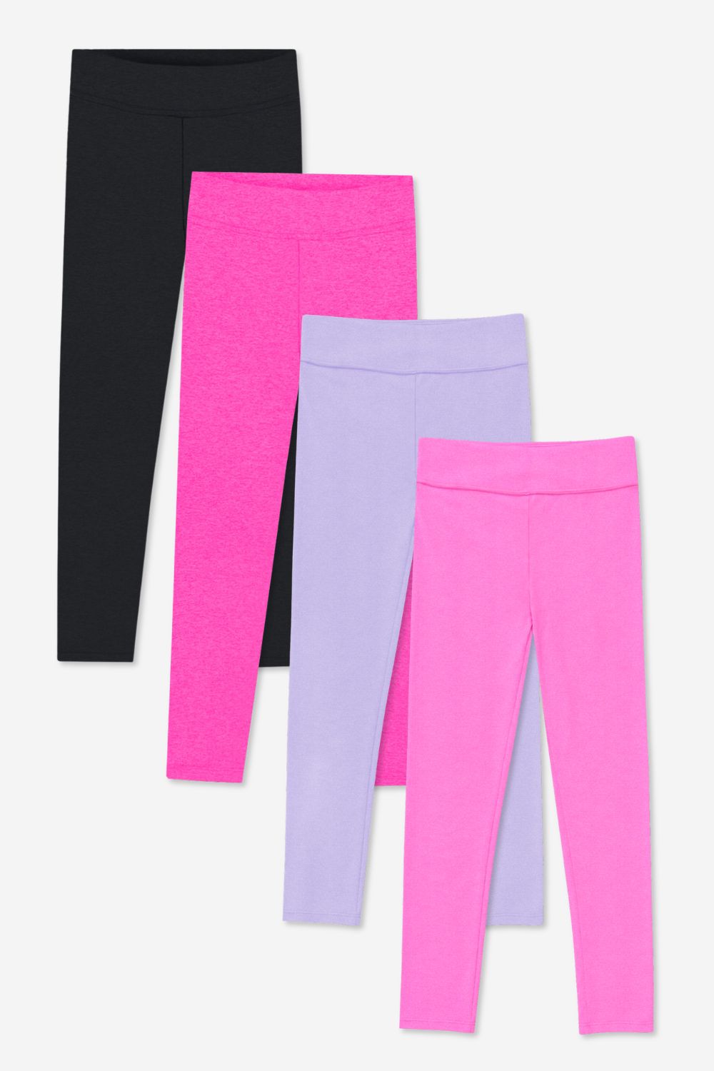 4 Pack Simply Soft Luxe Mid-Rise Long Legging - Neon Pink | Lavender | Pop Pink | Black - NEW!