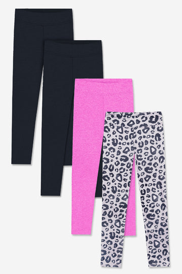 4-Pack Simply Soft Luxe Legging - Black | Taupe Black Leopard | Dark Pink - NEW!