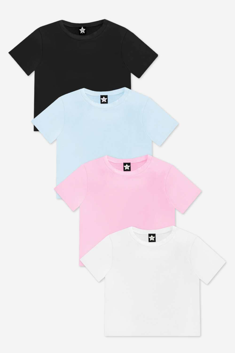 4-Pack Simply Soft Easy Tee - Pink | Blush | Sky Blue | Ivory Blue - NEW!