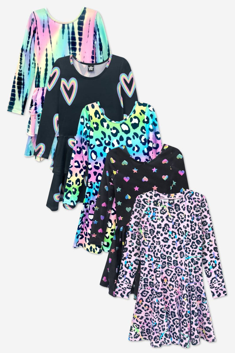 5-Pack Simply Soft L/S Dress