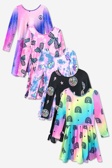 5-Pack Simply Soft L/S Dress