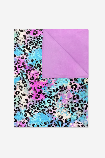 Blanket - Orchid Spray Paint Leopard