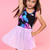 Black Pink Bleach Tie Dye