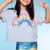 Heather Grey Rainbow Drip - NEW!