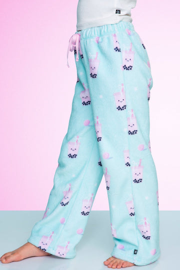Fuzzy Plush Karate Pant - Matcha Boba - NEW!