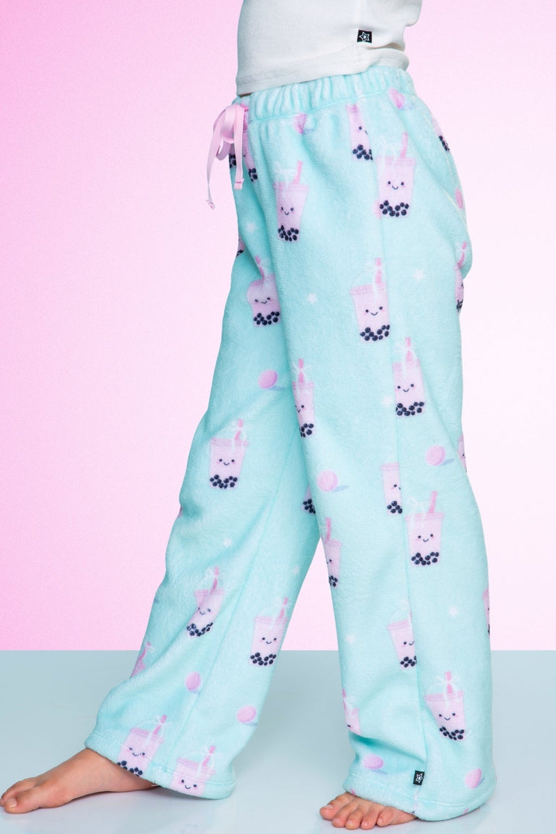 Fuzzy Plush Karate Pant - Matcha Boba - NEW! - Image 1