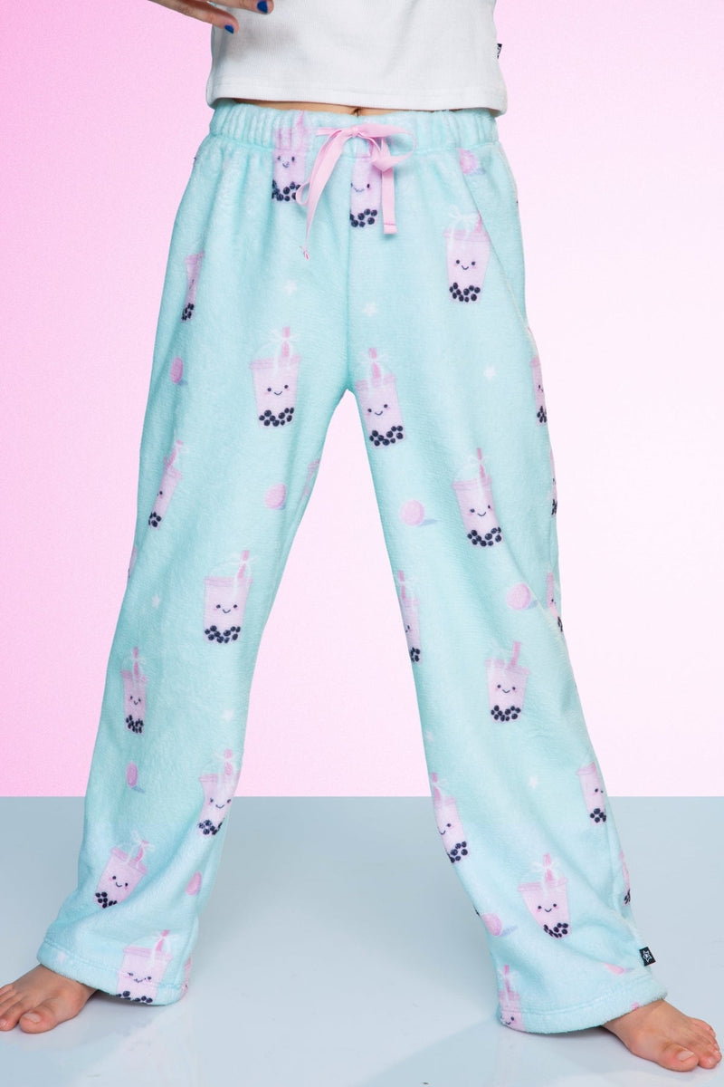 Fuzzy Plush Karate Pant - Matcha Boba - NEW! - Image 4