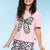 Taupe Leopard Pink Bow - NEW!
