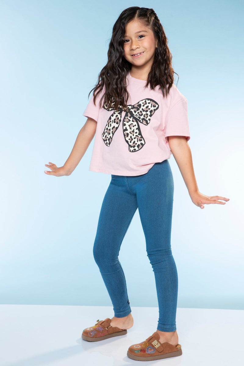 Washed Cotton Drop Shoulder Tee. - Pink Cowboy Boot - Image 2