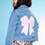 Denim Sequin Bow - NEW!
