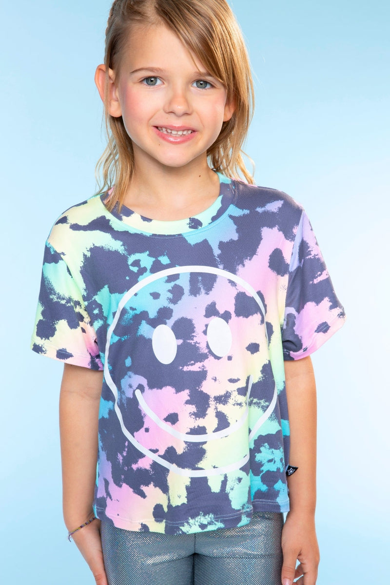 Simply Soft Easy Tee - Rainbow Tie Dye Smile - NEW! - Image 2