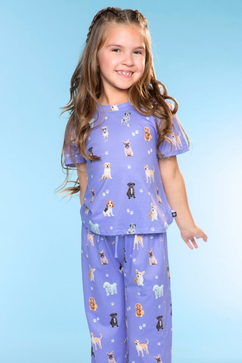 Simply Soft Easy Tee & Karate Pant - Lilac Puppy - NEW! - Image 1