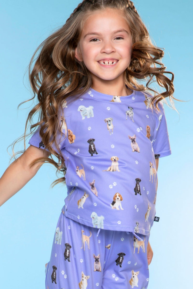 Simply Soft Easy Tee & Karate Pant - Lilac Puppy - NEW! - Image 2