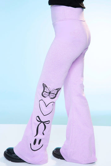 Simply Soft Luxe Flare Legging. - Blush Berry Emoji - NEW!