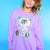 Neon Violet Sequin Bear - NEW!