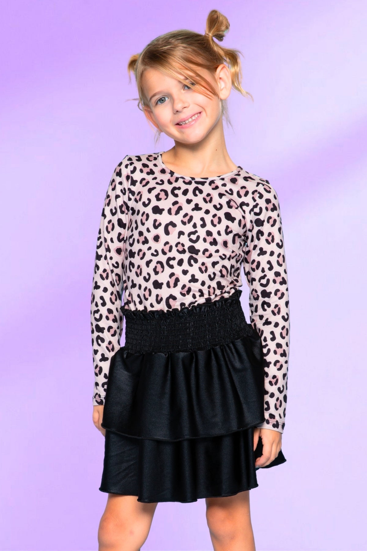 Simply Soft Long Sleeve Smocked Skirt Dress